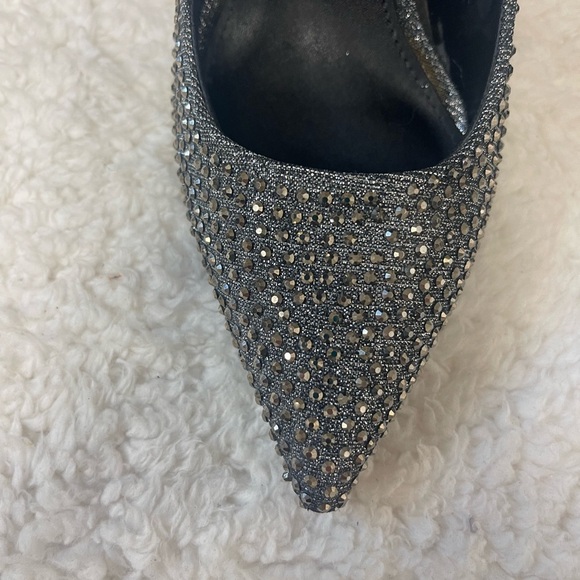 Steve Madden Daisy Gunmetal Rhinestone Heels - Picture 8 of 9